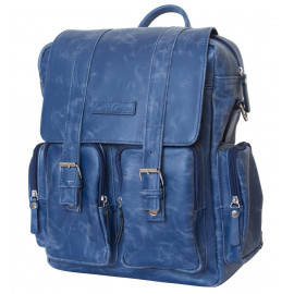 Кожаный рюкзак-сумка Fiorentino blue 