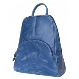 Женский кожаный рюкзак Estense blue 
