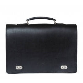 Кожаный портфель Rofelle black 