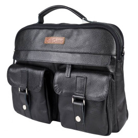 Кожаная мужская сумка Teolo black (арт. 5059-01) Кожаная мужская сумка Teolo black (арт. 5059-01)