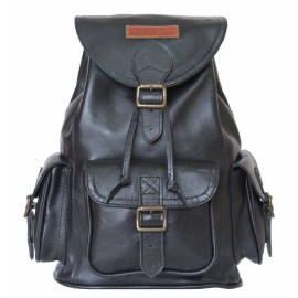 Женский кожаный рюкзак Velona black 
