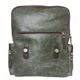 Кожаный рюкзак Santerno green/brown 