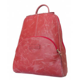Женский кожаный рюкзак Estense red 
