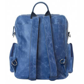 Кожаный рюкзак-сумка Fiorentino blue 