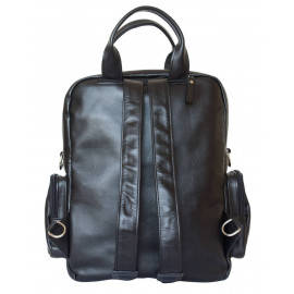 Кожаная сумка-рюкзак Reno black 