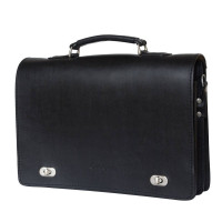 Кожаный портфель Rofelle black