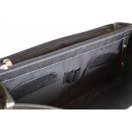 Кожаный портфель Feudo black 