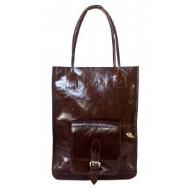 Кожаная женская сумка Arluno brown 