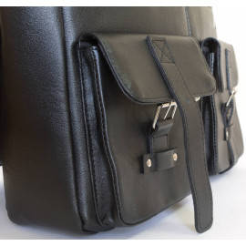 Кожаный портфель Fontevivo black 