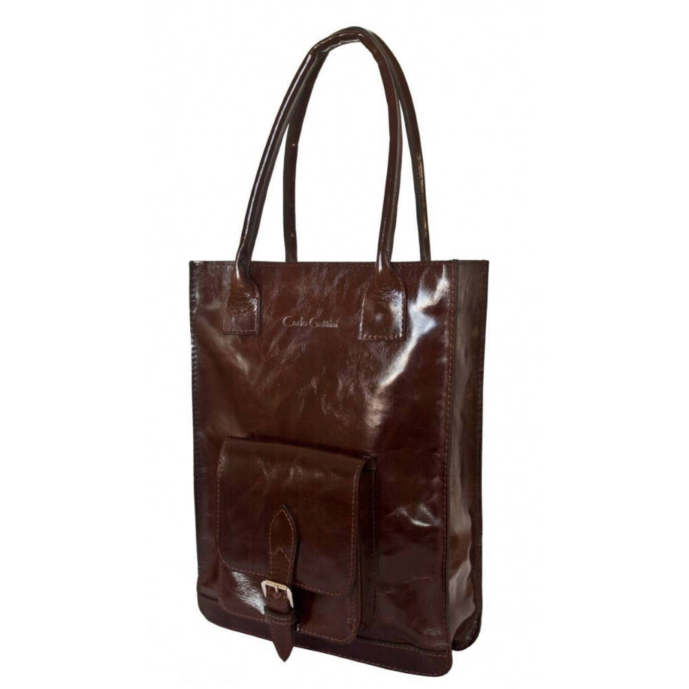 Кожаная женская сумка Arluno brown 