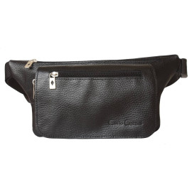 Кожаная поясная сумка Curone black
