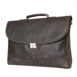 Кожаный портфель Ferrada brown  Кожаный портфель Ferrada brown