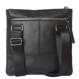 Кожаная мужская сумка Valbona black 