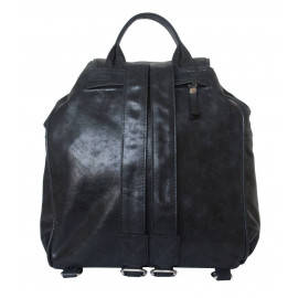 Женский кожаный рюкзак Aventino black 