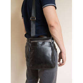 Кожаная мужская сумка Saltara black 