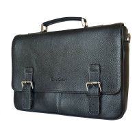 Кожаный портфель Saletto black