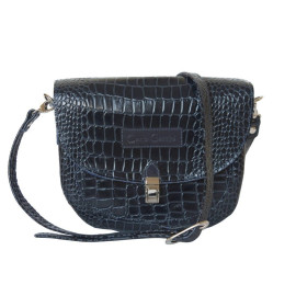Кожаная женская сумка Amendola dark blue