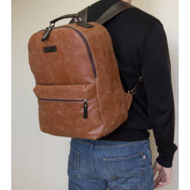Кожаный рюкзак для ноутбука Tellaro cognac 