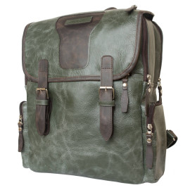 Кожаный рюкзак Santerno green/brown