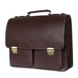 Кожаный портфель Fraccano brown  Кожаный портфель Fraccano brown