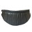 Кожаная поясная сумка Molfetta black (арт. 7008-01)