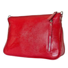 Кожаная женская сумка Lavello red