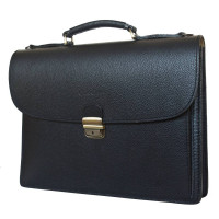 Кожаный портфель Valcavo black