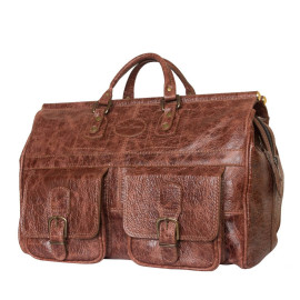 Кожаный саквояж Fabriano brown