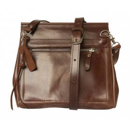 Кожаная женская сумка Rossano brown 