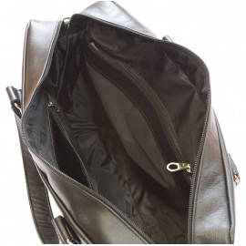 Кожаная мужская сумка Romeno black 