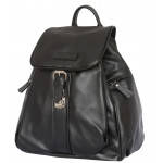 Женский кожаный рюкзак Aventino black 