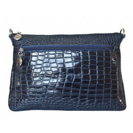 Кожаная женская сумка Lavello dark blue 