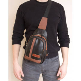 Кожаный рюкзак Fossalta black 