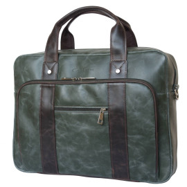 Сумка для ноутбука Rivoli green/brown