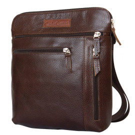 Кожаная мужская сумка Assenza dark terracotta