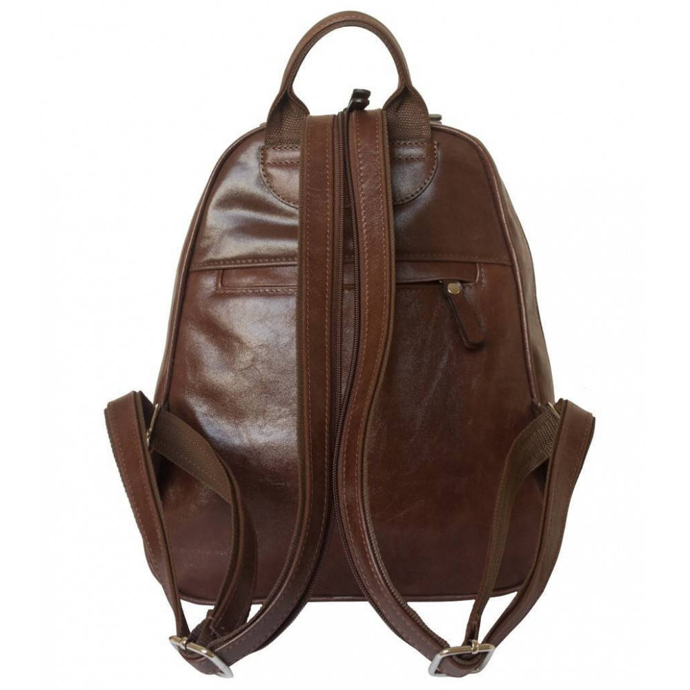 Женский кожаный рюкзак Bolsena brown 