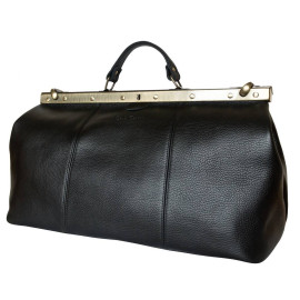 Кожаный саквояж Castellano black