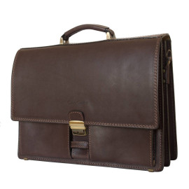 Кожаный портфель Luriano brown