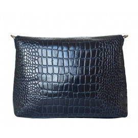 Кожаная женская сумка Fiesco dark blue 
