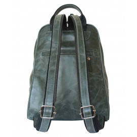 Женский кожаный рюкзак Estense green 