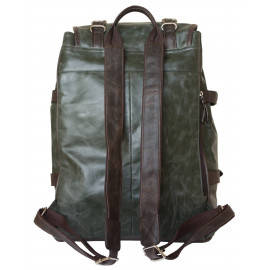 Кожаный рюкзак Volturno green/brown 