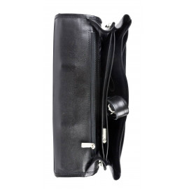 Кожаный портфель Corinaldo black (арт. 2032-01)