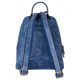 Женский кожаный рюкзак Estense blue 