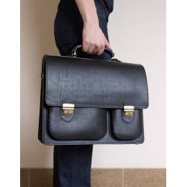 Кожаный портфель Fagetto black 