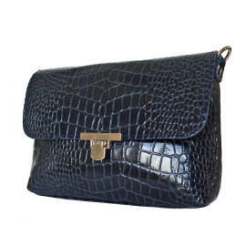 Кожаная женская сумка Fiesco dark blue