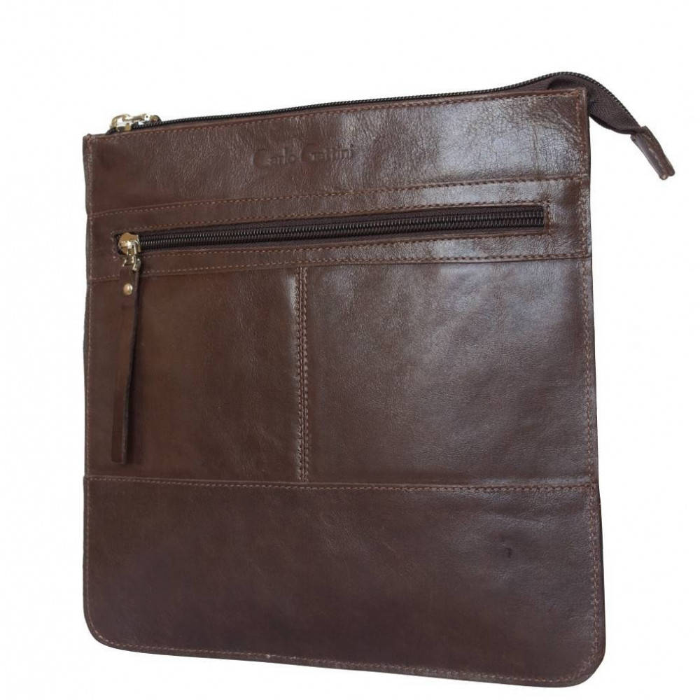Кожаная мужская сумка Valbona brown 