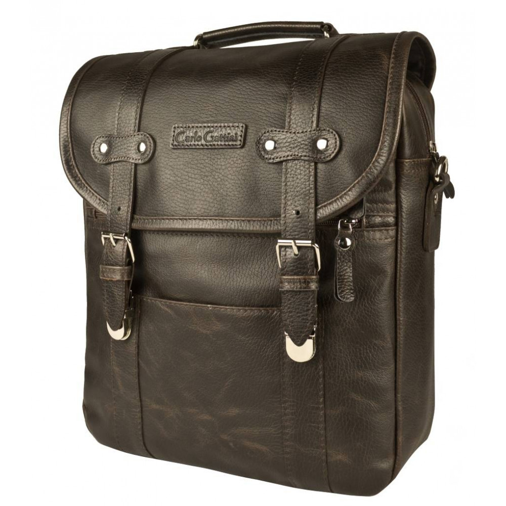 Кожаная сумка-рюкзак Tronto brown (арт 3005-04)