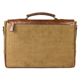 Кожаный портфель Gisbarro brown (арт. 2030-02)