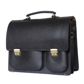 Кожаный портфель Fagetto black  Кожаный портфель Fagetto black