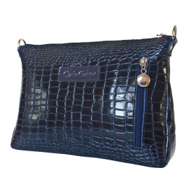 Кожаная женская сумка Lavello dark blue